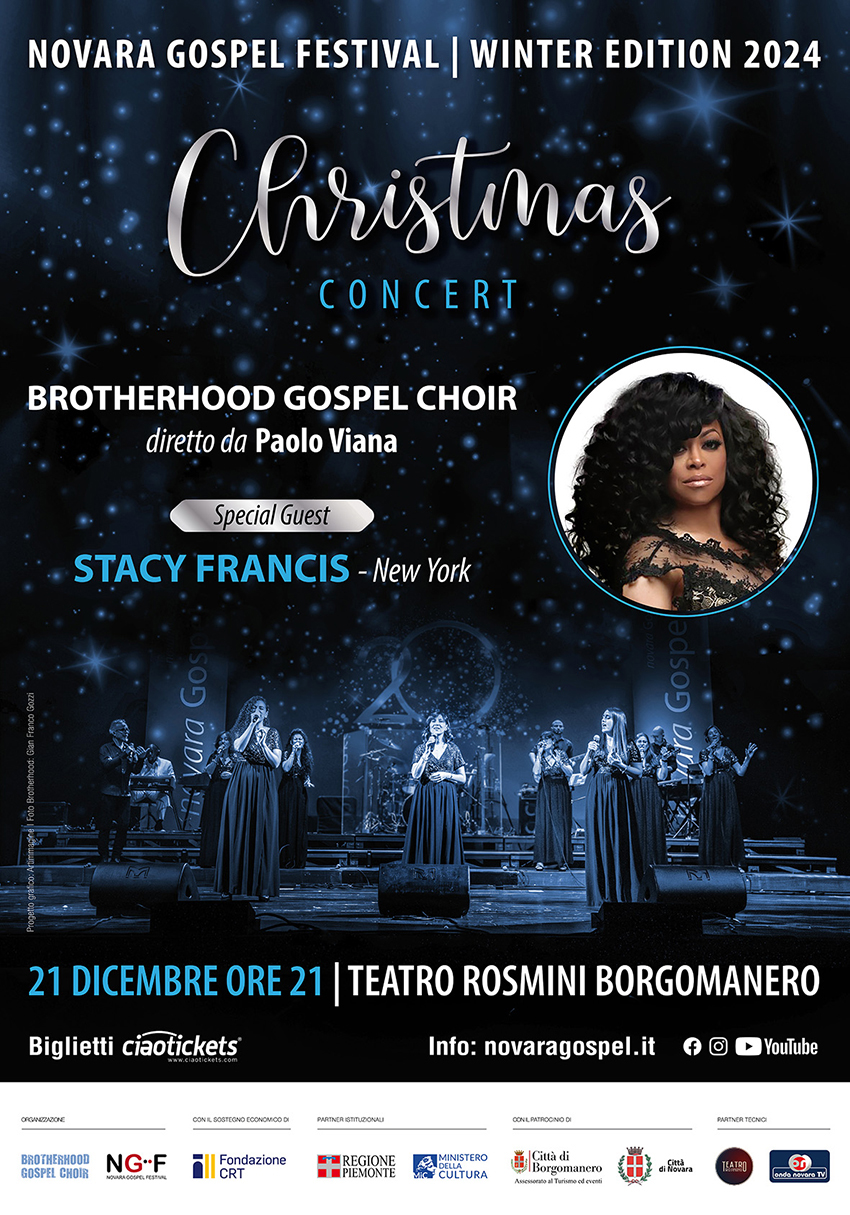 Acquista il biglietto per Novara Gospel Festival 2024 Winter Edition - Christmas Concert Brotherhood Gospel Choir ft Stacy Francis